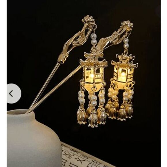 NWOT Fantasy Romantic Fairy Fae Hairpin - Gorgeous - 7.25" long - Picture 2 of 3